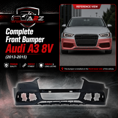 Complete Front Bumper 8V5807065JGRU Compatible With Audi A3 8V (2013-2015) Tag No.2