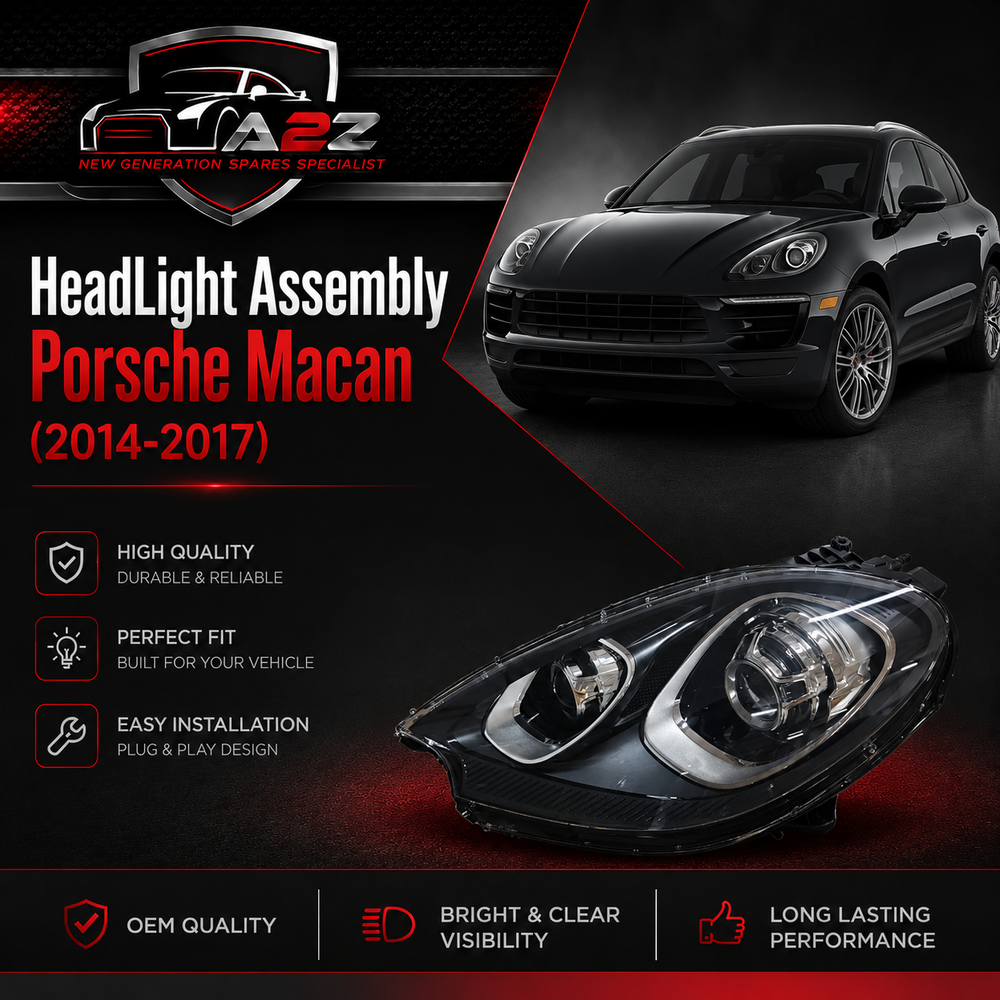 Complete Headlight Assembly Left 95B941032DM & Right 95B941031DM Compatible With Porsche Macan (2014-2017) Tag No.255