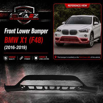 Front Lower Bumper Complete 51117354816 Compatible With BMW X1 (F48) (2016-2019) Tag No.451A