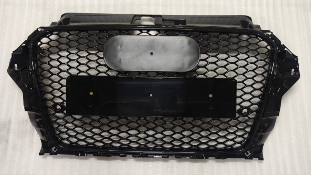RS3 Full Black Honeycomb Show grill Compatible With Audi A3(2014-16) Tag No.92