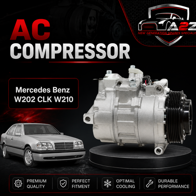 Air Conditioning Compressor 0002300911 Compatible With Mercedes Benz W202 CLK W210