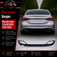 Rear Lower Bumper 2058856238 A2058856238 Compatible With Mercedes-Benz C-CLASS W205 (2015-2018) Tag NO:20B