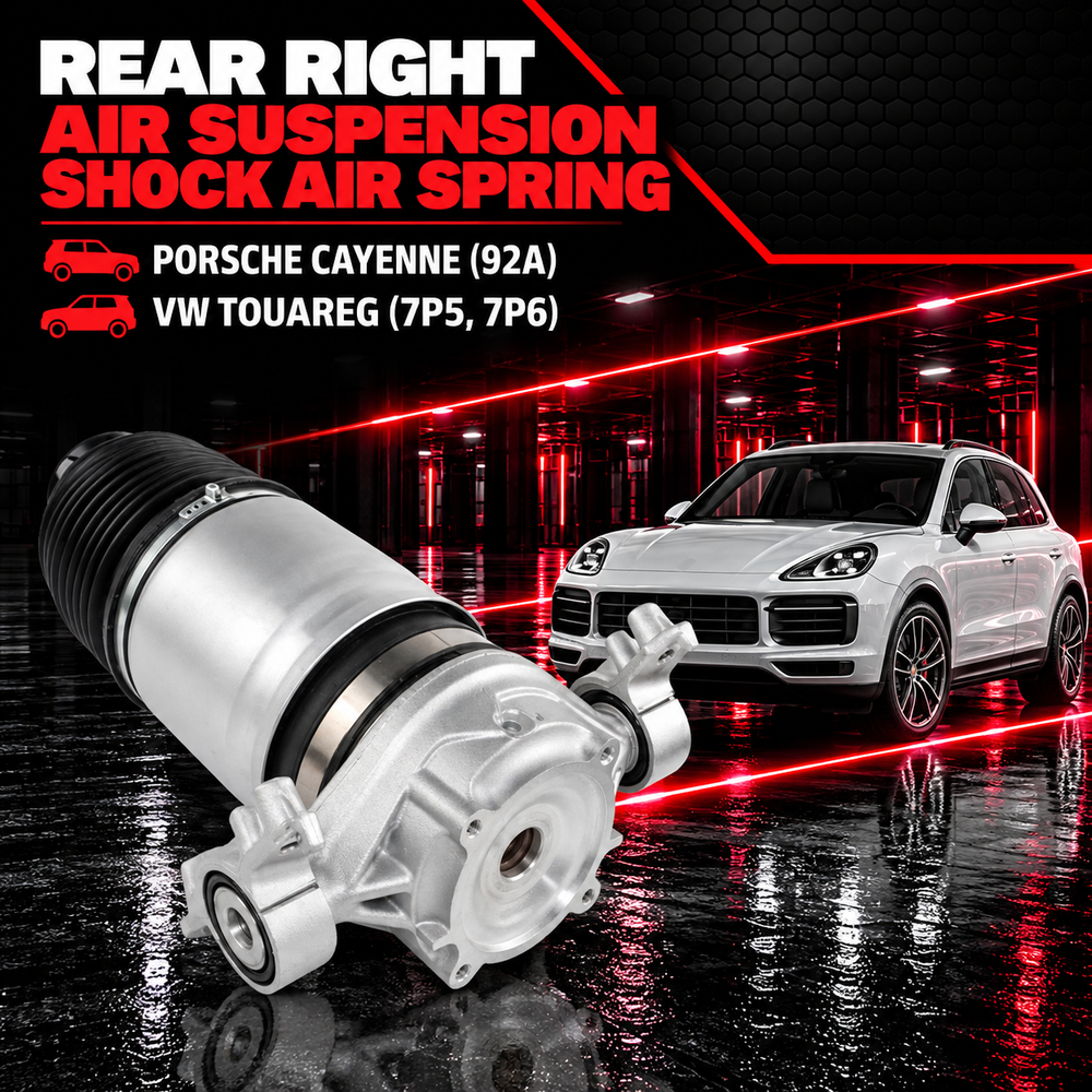 Rear Right Air Suspension Shock Air Spring 7P6616020G 7P6616020K 7P6616020N Compatible With PORSCHE CAYENNE (92A)  & VW TOUAREG (7P5, 7P6)