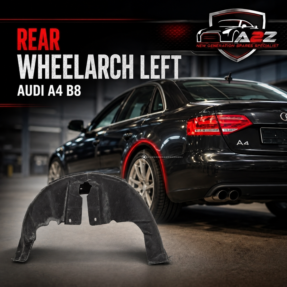 Rear Fender Liner Left 8K0810171B Compatible With Audi A4 B8