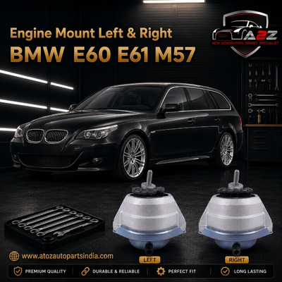 Engine Mount Left 22116761091 & Right 22116761092 Compatible With BMW E60 E61 M57