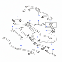 Thermostat Housing C2Z11669 LR062085 LR033675 LR039254 Compatible With DISCOVERY IV (L319) | LR4 DISCOVERY V (L462) RANGE ROVER IV (L405) RANGE ROVER SPORT I (L320) Tag No.149
