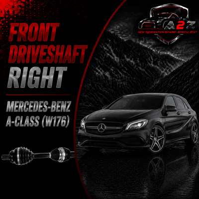 Front Driveshaft RIGHT 2463307700 & LEFT 2463307600 Compatible With MERCEDES-BENZ A-CLASS (W176) & B-CLASS Sports Tourer (W246, W242) & CLA Coupe (C117)