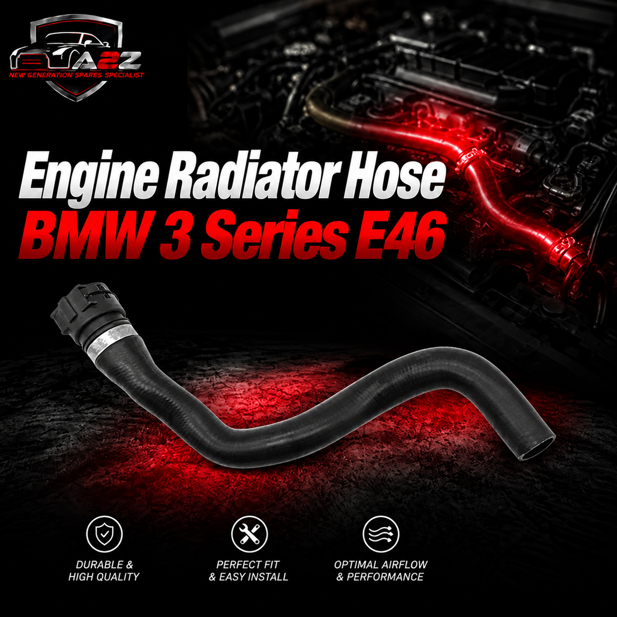 Engine Radiator Hose 64218377782 Compatible With BMW 3 Series E46
