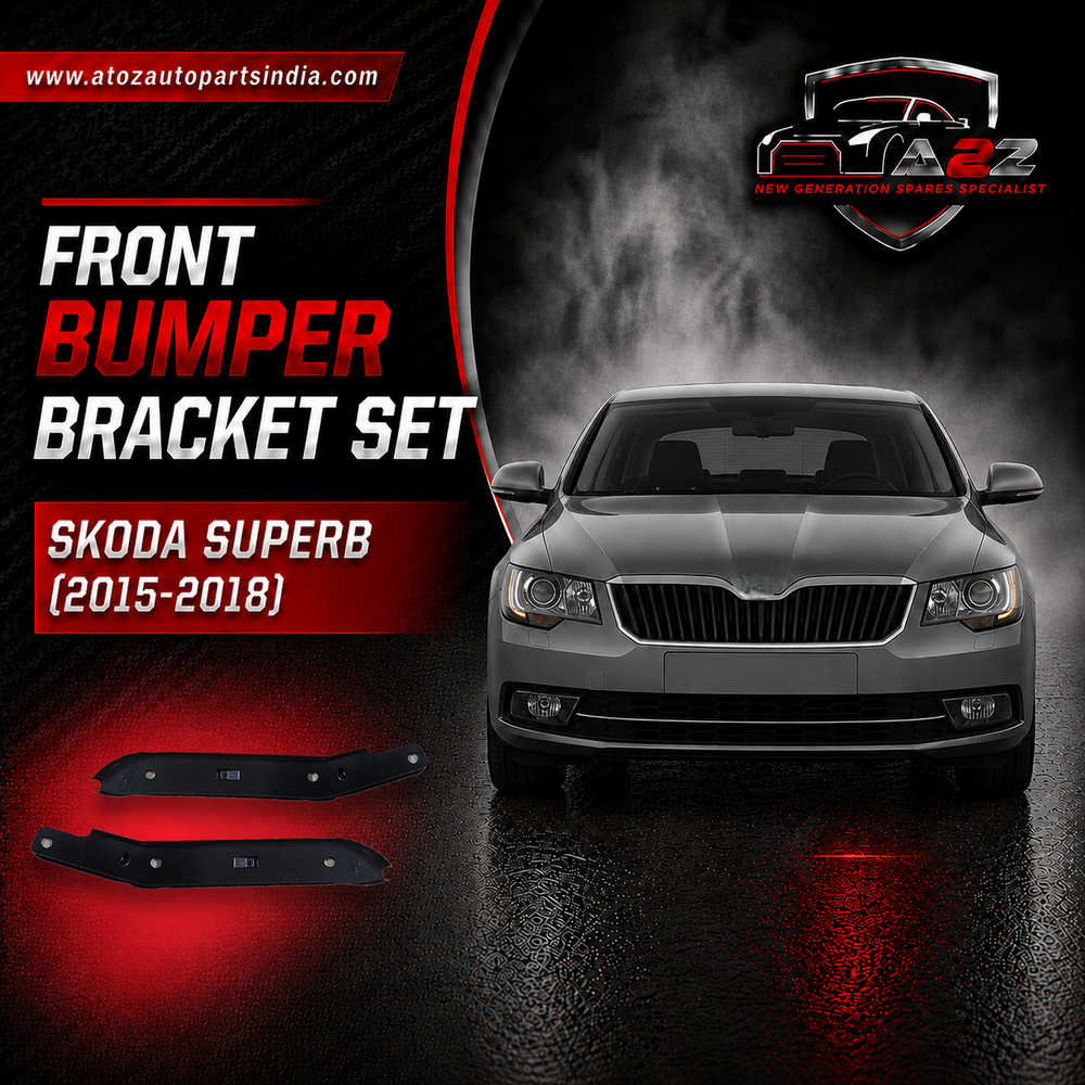 Front Bumper Bracket Set Left 3V0807183 & Right 3V0807184 Compatible With Skoda Superb (2015-2018) Tag No.344