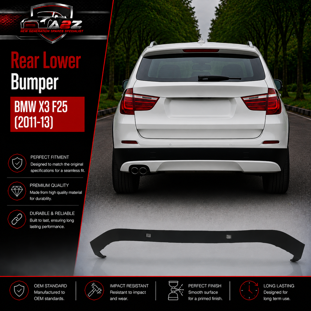 Rear Lower Bumper 51127258428 Compatible With BMW X3 F25 (2011-13) Tag No.118
