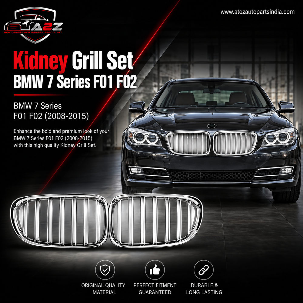 Kidney Grill Set 51117184151 L.H &  51117184152 R.H Compatible With  BMW 7 Series F01,F02 Tag 56