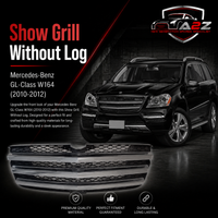 Show Grill Without Logo 1648803185 Compatible With Mercedes-Benz GL-Class W164 (2010-2012) Tag 142