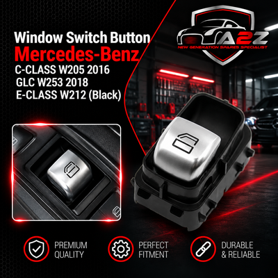 Window Switch Button 2139050309 2229051904 Compatible With Mercedes C Class Window Switch Button C Class W205 2016 Glc W253 2018 E Class W212 Black
