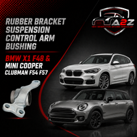 Rubber Bracket Suspension Control Arm Bushing Left & Right 31126874341 31126874342 31126850403 31126850404 31126874343S1 31126882843 31126882844 31128831645 31128831646 Compatible With BMW X1 F48 X2 F39 F56 F55 MINI Cooper Clubman F54 F57