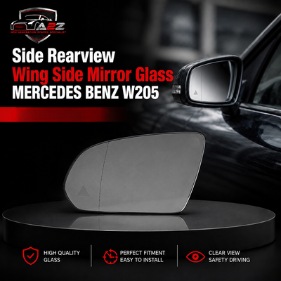 Side Rearview Wing Side Mirror Glass Left A0998100316 & Right A0998100416  W Compatible With MERCEDES BENZ  C-CLASS W205v & S-CLASS W222 & E-CLASS213 & GLC X253