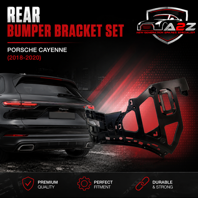 Rear Bumper Bracket Set Right 9Y0807378 & Left 9Y0807377 Compatible With Porsche Cayenne (2018-2020) Tag No.220