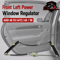 Front Left  Power Window Regulator 4F0837461D 4F0837461A Compatible with AUDI A6 C6 (4F2) | A6 / S6