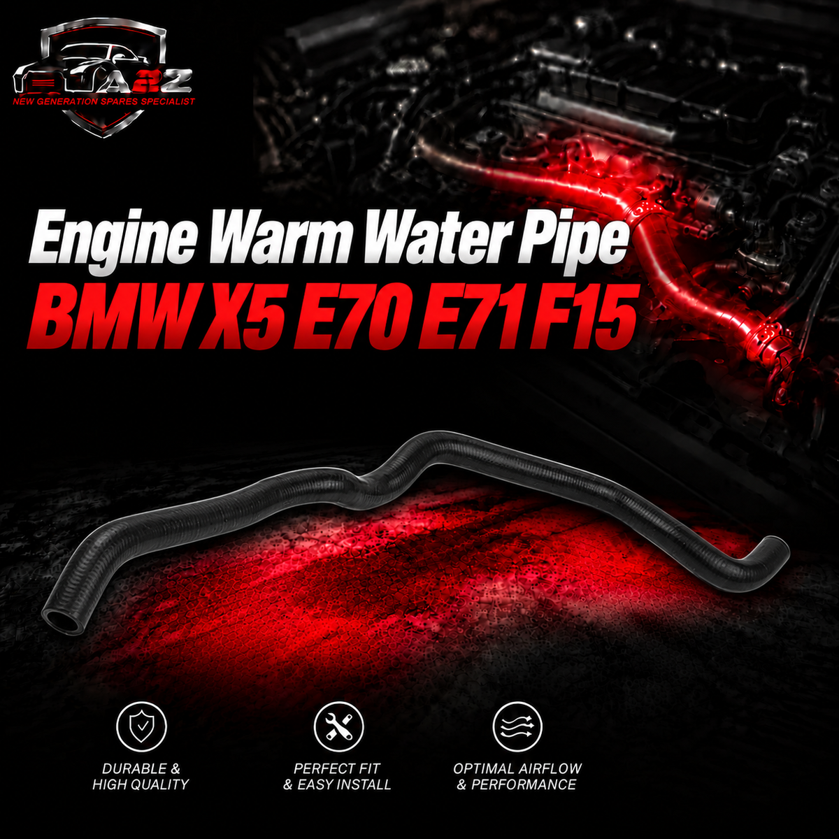 Engine Warm Water Pipe 64216955921 Compatible With BMW X5 E70 E71 F15