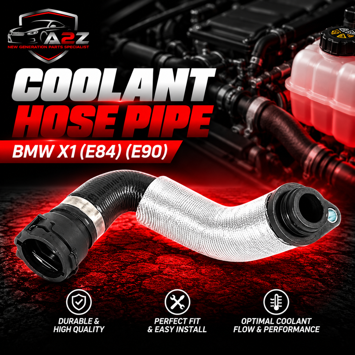 Coolant Hose Pipe 11537572159 11537530647 Compatible With BMW X1 (E84) (E90) Tag no.164
