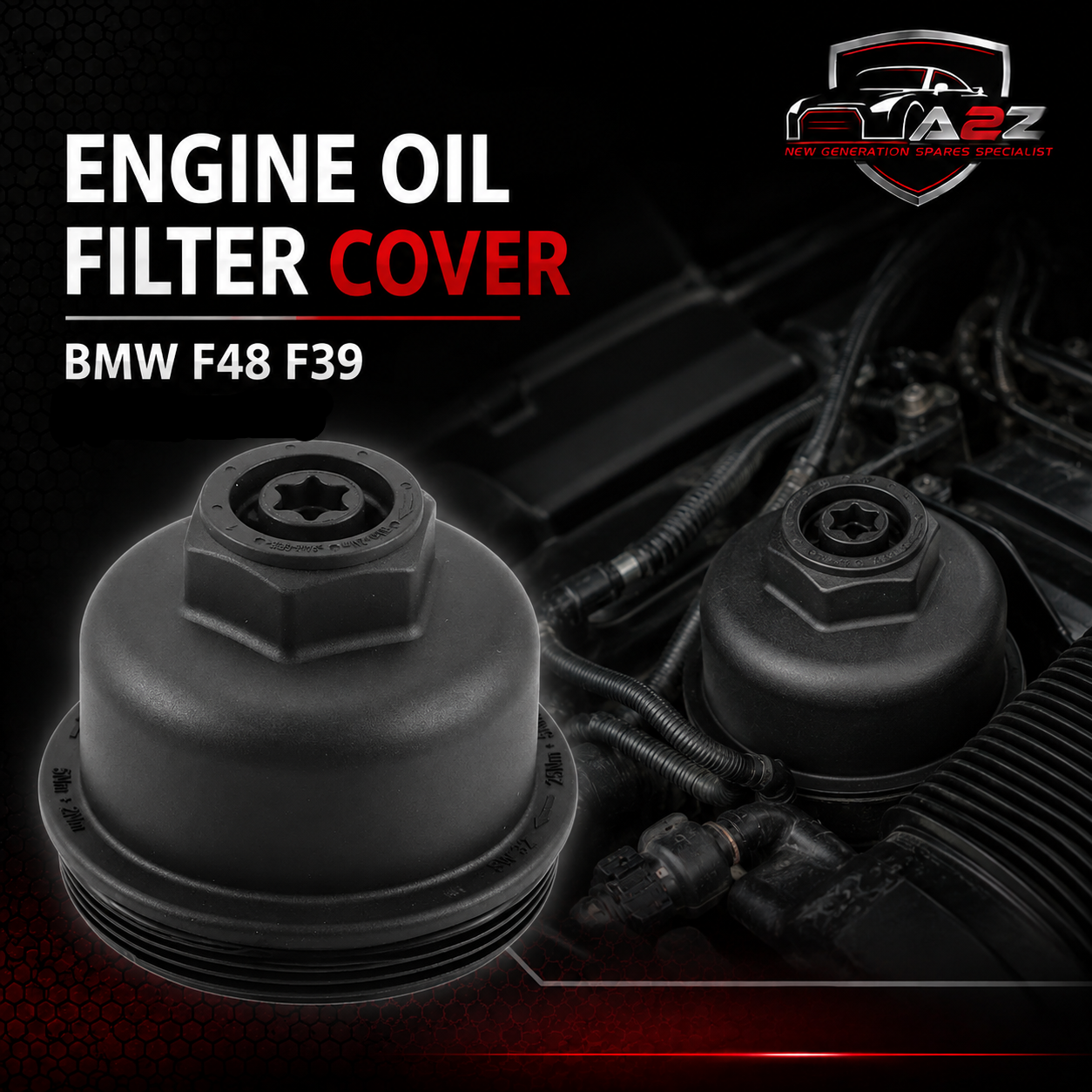 Engine Oil Filter Cover 11428575907 Compatible With BMW F48 F39