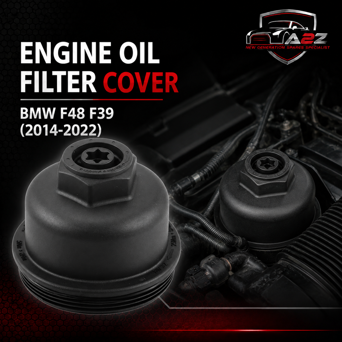 Engine Oil Filter Cover 11428575907 Compatible With BMW F48 F39