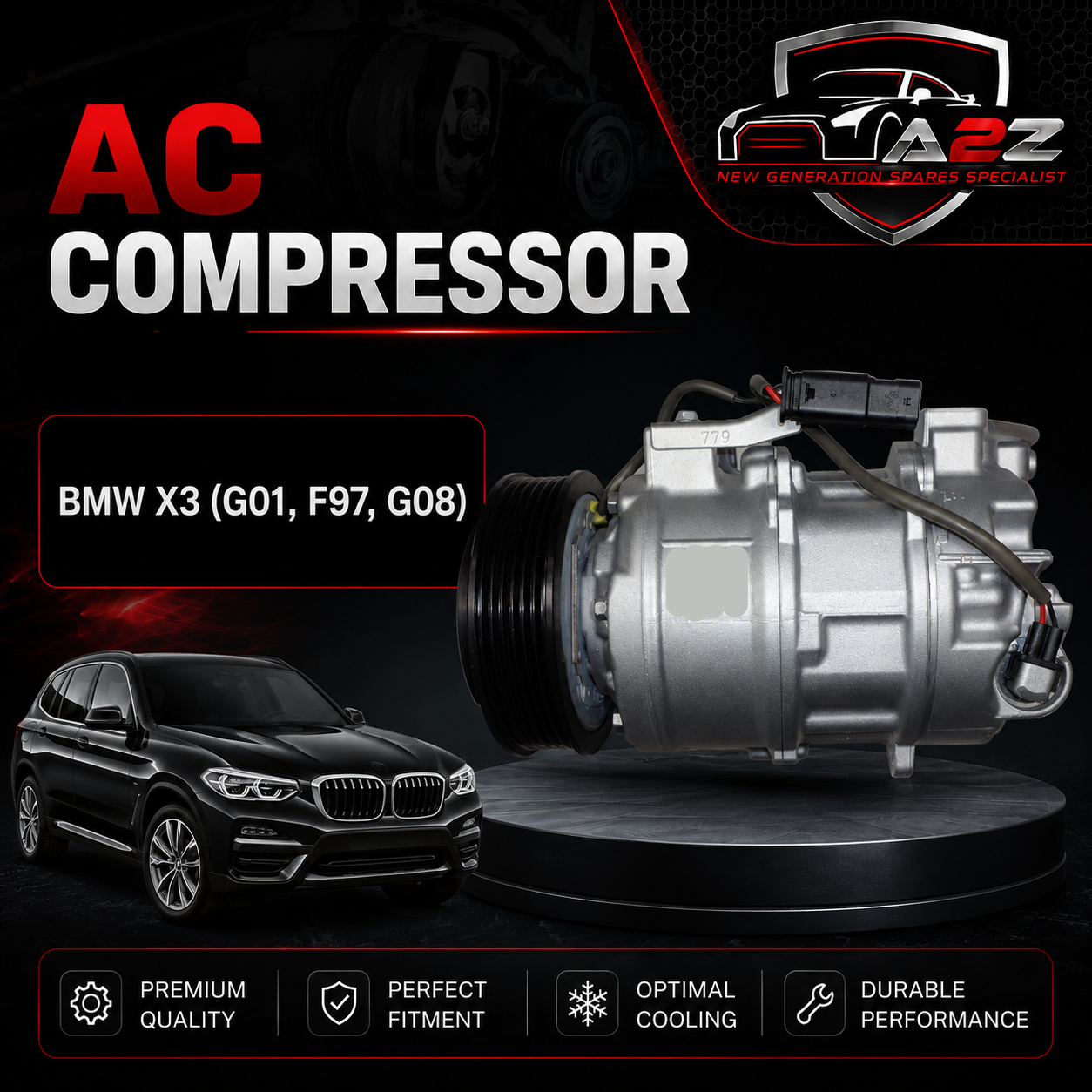 AC Compressor 64526994082 64529299328 64529391396 699408202 7945819-01 Compatible with BMW X3 (G01, F97, G08)