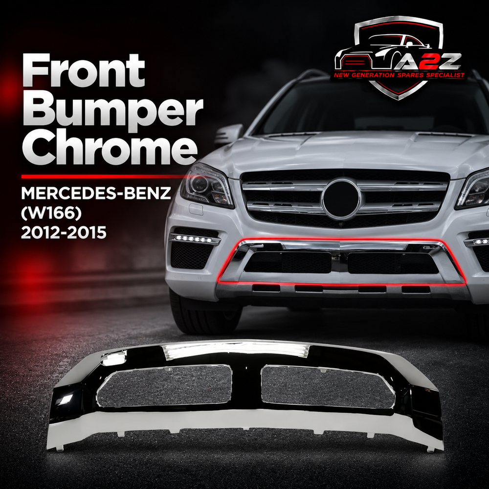 Front Bumper Chrome 1668858025 Compatible With MERCEDES-BENZ M-CLASS (W166) 2012-2015 Tag No.125