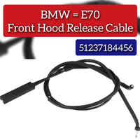 Hood Release/Bowden Cable 51237184456 Compatible With BMW E70 X5