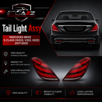Tail Light Rear Lamp Compatible With MERCEDES-BENZ S-CLASS (W222, V222, X222) 2017-2020 Tail Light Rear Lamp Left  A2229066904 2229066904 & Right A2229067004 2229067004