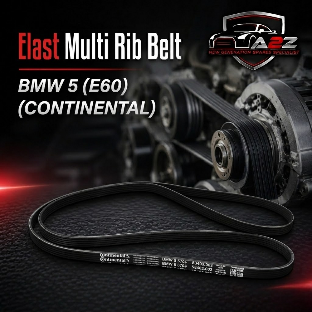 Elast Multi Rib Belt 4PK860 ELAST 11287792851 64557792851 Compatible With BMW 5 (E60) (CONTINENTAL)