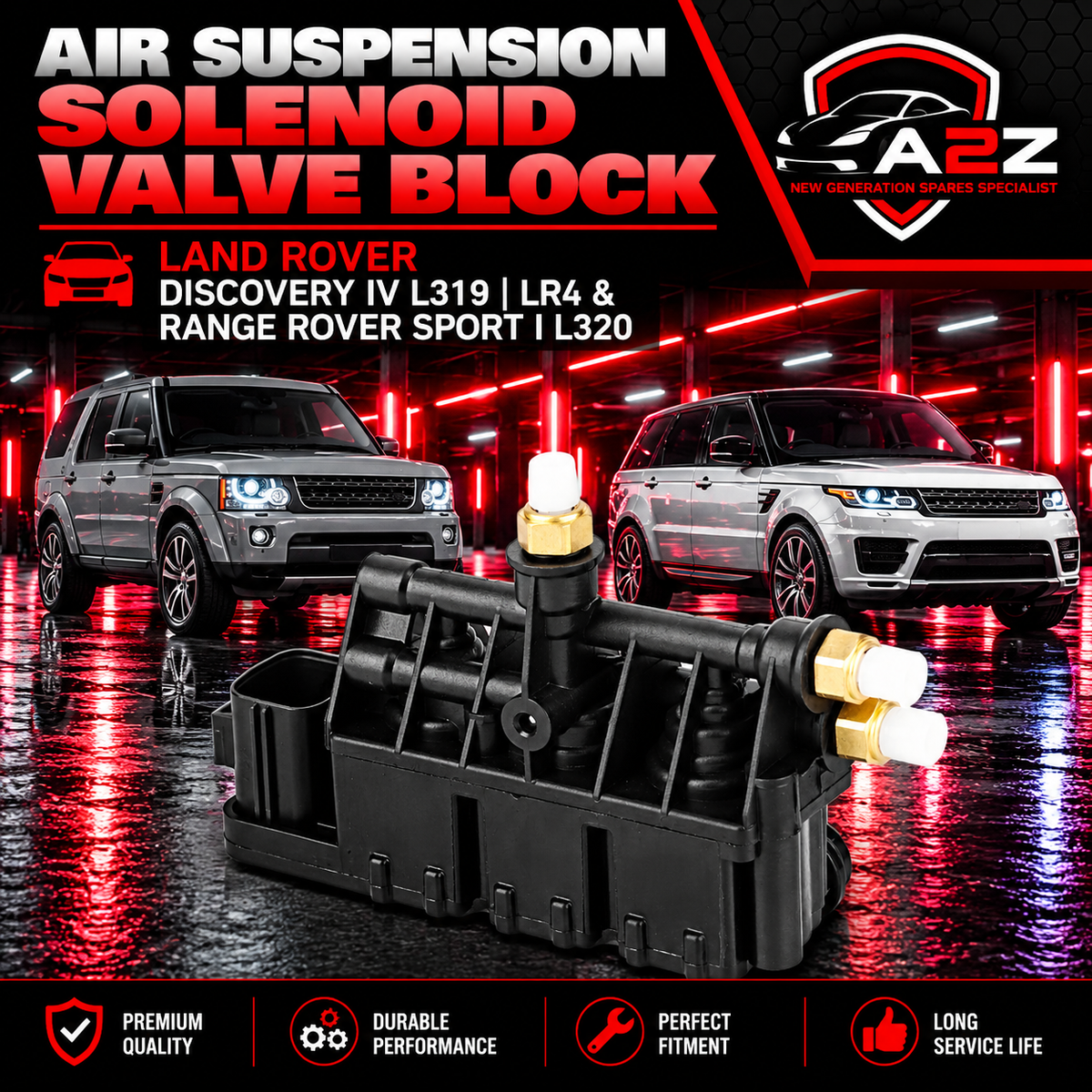 Air Suspension Solenoid Valve Block RVH000095 RVH000055 Compatible With LAND ROVER DISCOVERY IV L319 | LR4 & RANGE ROVER SPORT I L320