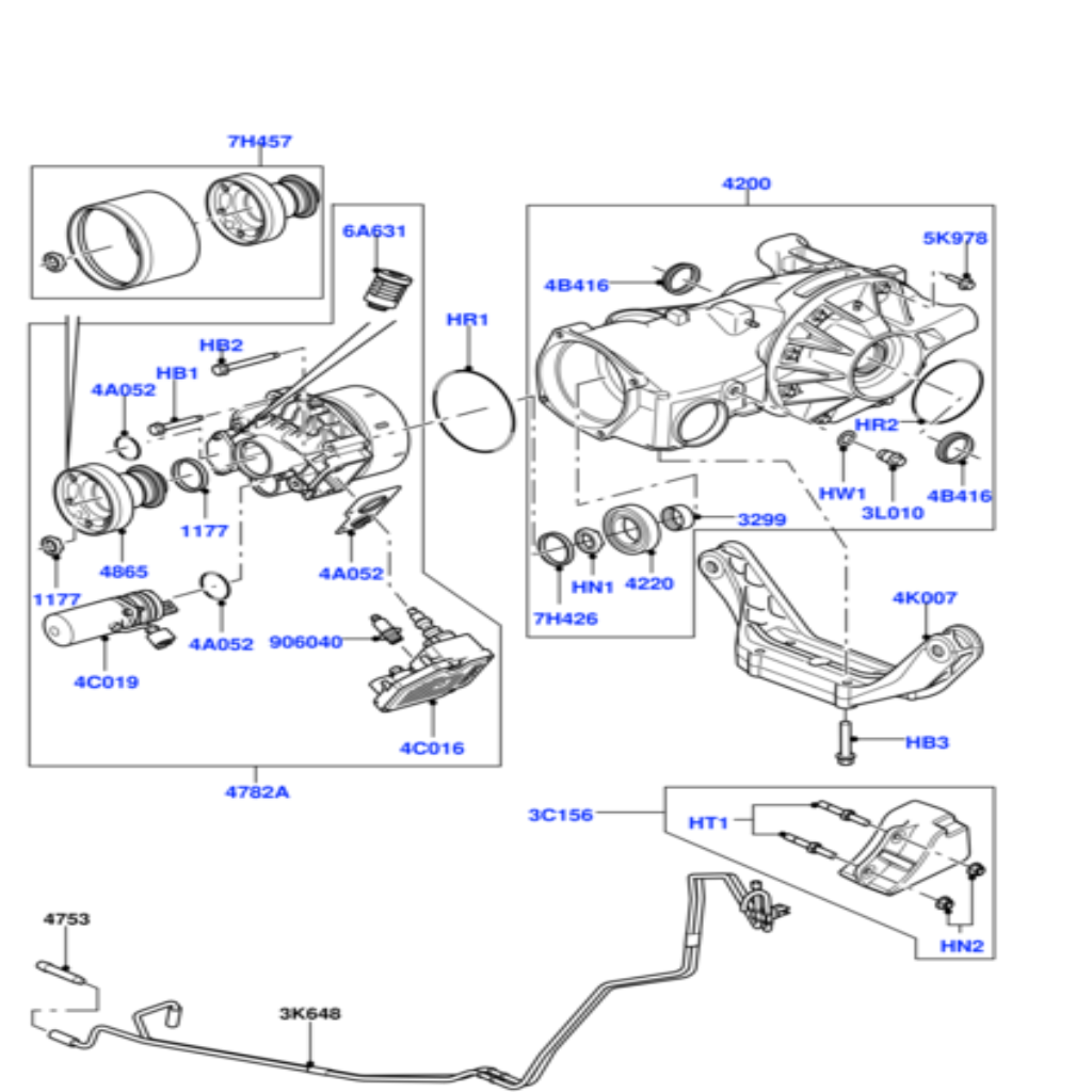 Oil Seal LR023440 Compatible With DISCOVERY SPORT (L550) FREELANDER 2 (L359) | LR2 RANGE ROVER EVOQUE (L538) RANGE ROVER EVOQUE Convertible (L538) RANGE ROVER EVOQUE VAN (L538)