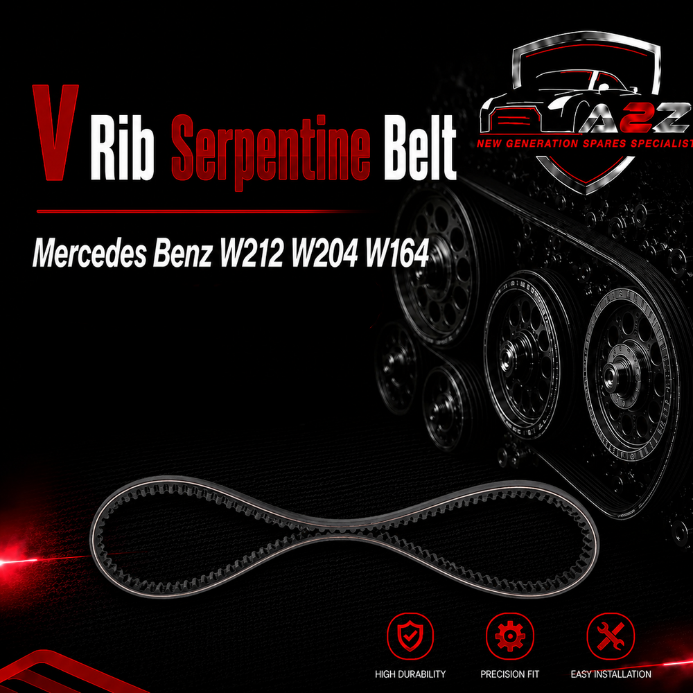 V-ribbed Serpentine Belt 0039937296 Compatible With Mercedes Benz W212 W204 W164
