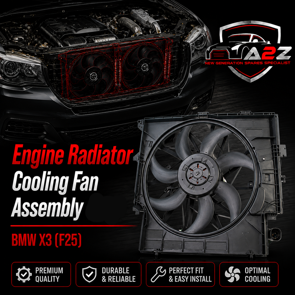 Engine Radiator Cooling Fan Assembly 17427601176 Compatible With BMW X3 (F25)