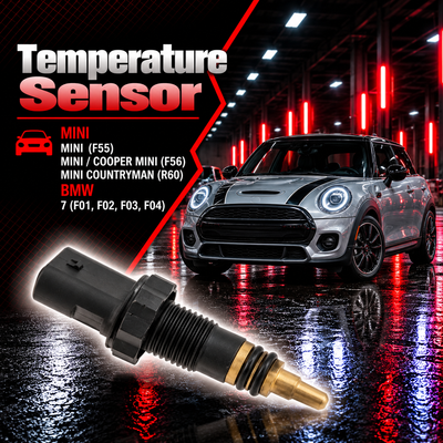 Temperature Sensor 13627797957 Compatible With MINI MINI (F55) & | MINI / COOPER MINI (F56)  &| MINI / COOPER MINI COUNTRYMAN & (R60) |BMW7 (F01, F02, F03, F04)