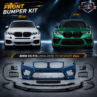 Front Bumper Body Kit Compatible with BMW  BMW X5 F15 (2014-2019) To M Sport Mp M Performance M Sport X5m Upgrade | (Shipping Cost Not Included In Price)