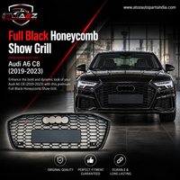 RS6 Full Black Honeycomb Show Grill Compatible With  Audi A6 C8(2019-23) Tag No.74