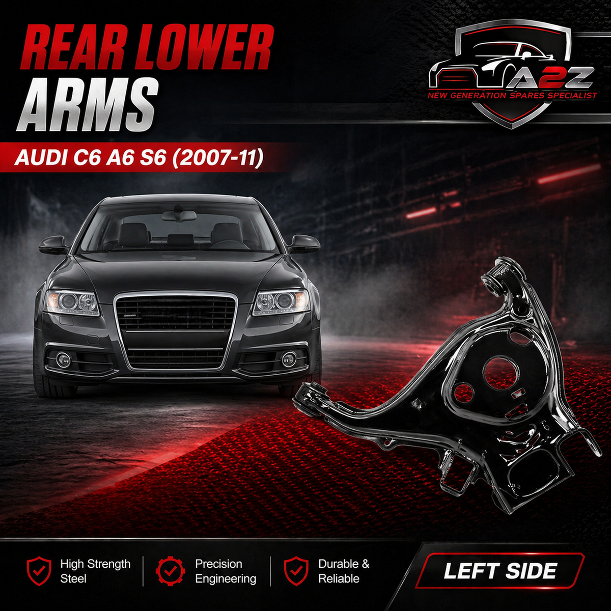 Rear Lower Control Arm 4F0505311M 4F0505312M Compatible With Audi A6 C6 (4F2) | A6 / S6