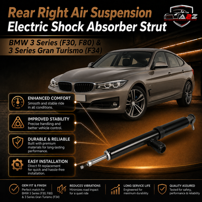 Rear Right Air Suspension Electric Shock Absorber Strut 37126852928 Compatible With BMW 3 Series (F30, F80) & 3 Series Gran Turismo (F34)