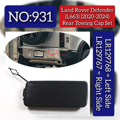 Rear Towing Cap Left LR129768 & Right LR129767 Compatible With Land Rover Defender (L663) (2020-2024) Tag No.931