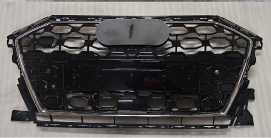RS3 Black And Chrome Honeycomb Show Grill Compatible With Audi = A3 (2021-24) Tag No.103