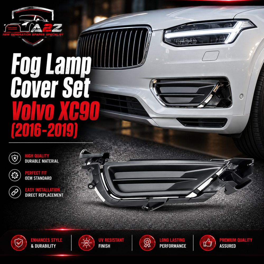 Fog Lamp Cover Set left 31383629 & Right 31383630 Compatible With Volvo XC90 (2016-19)