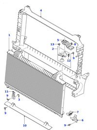 Radiator T2H7868 Compatible with JAGUAR T2H7868