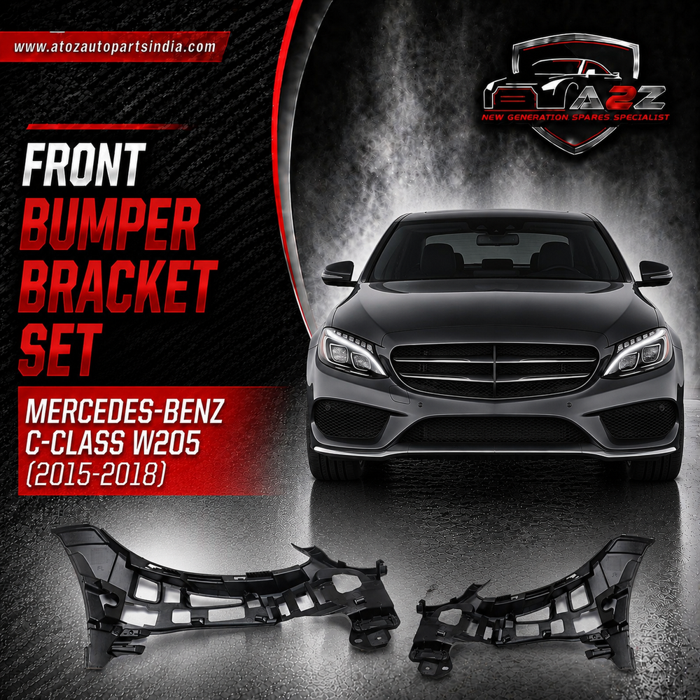 Front Bumper Bracket Left 2058853165 & Right 2058853265 Compatible With Mercedes-Benz C-CLASS W205 (2015-2018) Tag No.791