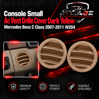 Console Small Ac Vent Grille Cover Dark Yellow 20468067878K20 20468068878K20 Compatible With Mercedes Benz C Class 2007-2011 W204