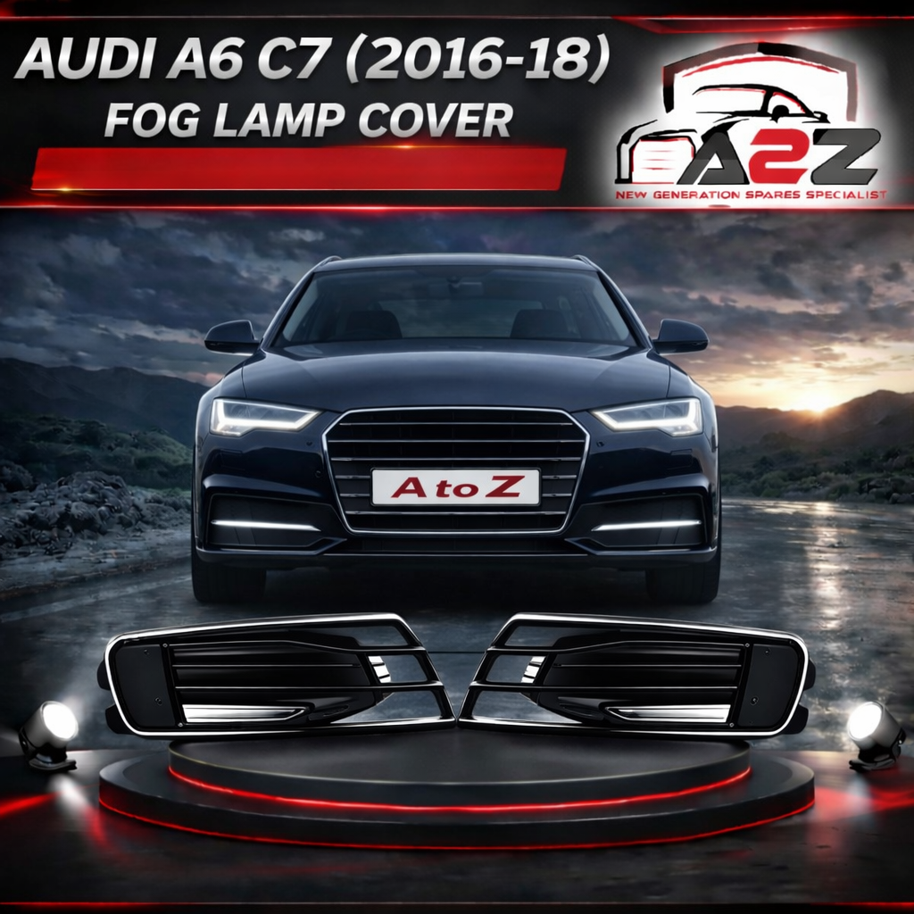 Fog Lamp Cover Left 4G0807647T94 & Right 4G0807648T94 Compatible With Audi A6 4G Matrix (2016-2018) Tag No.42