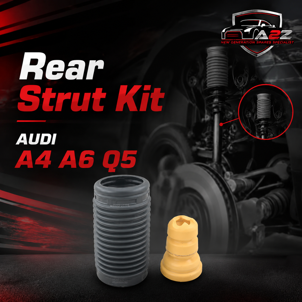 Rear Strut Kit 33536866808 (Buffer & Boot) Compatible With BMW 5 Series G30
