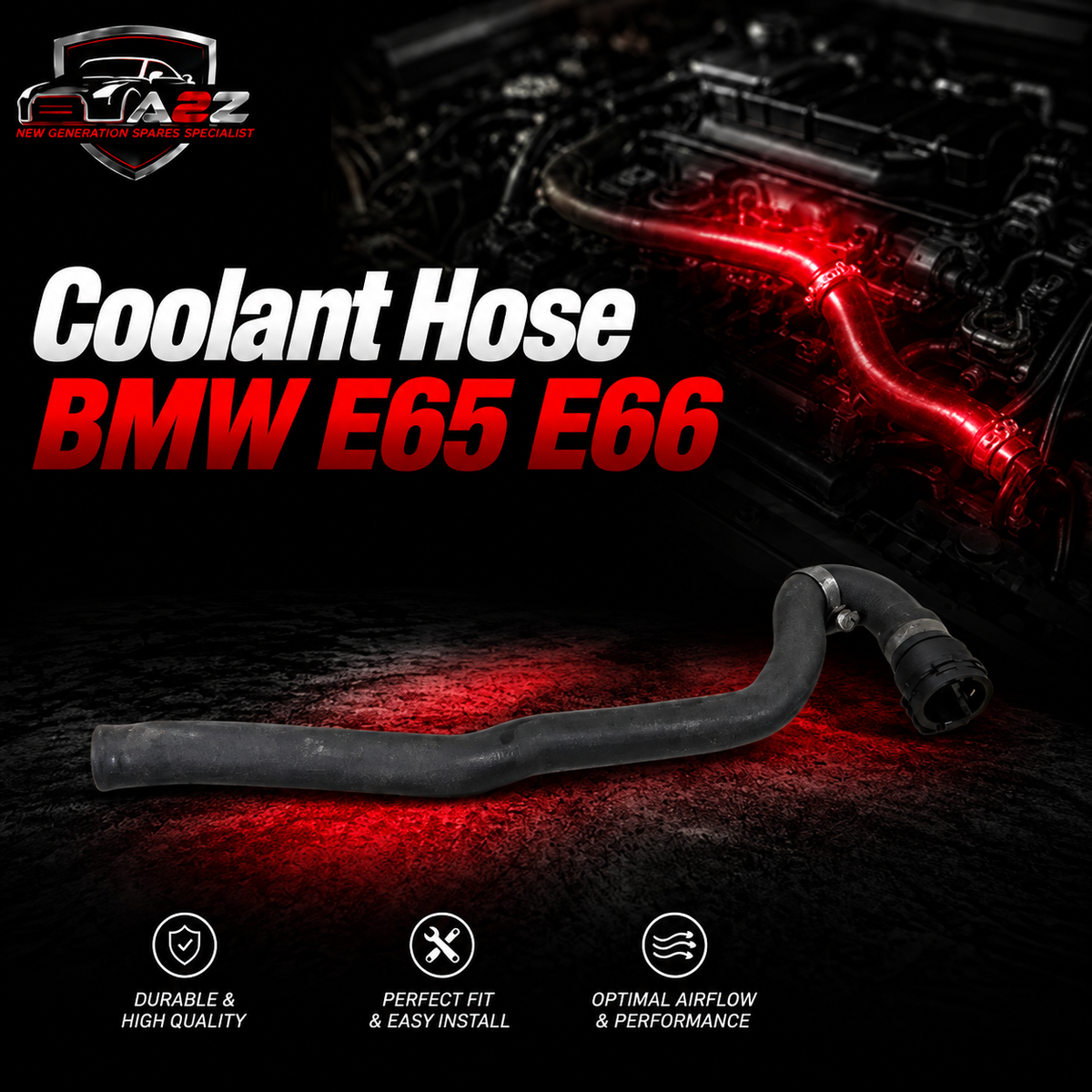 Coolant Hose 64218385148 Compatible With BMW E65 E66