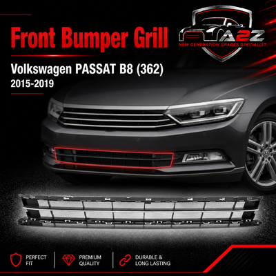 Front Bumper Grill 3G0853671 3G0853677A9B9 3G0853677A 3G0853677A9B9 Compatible With Volkswagen PASSAT B8 (362) Tag No.171