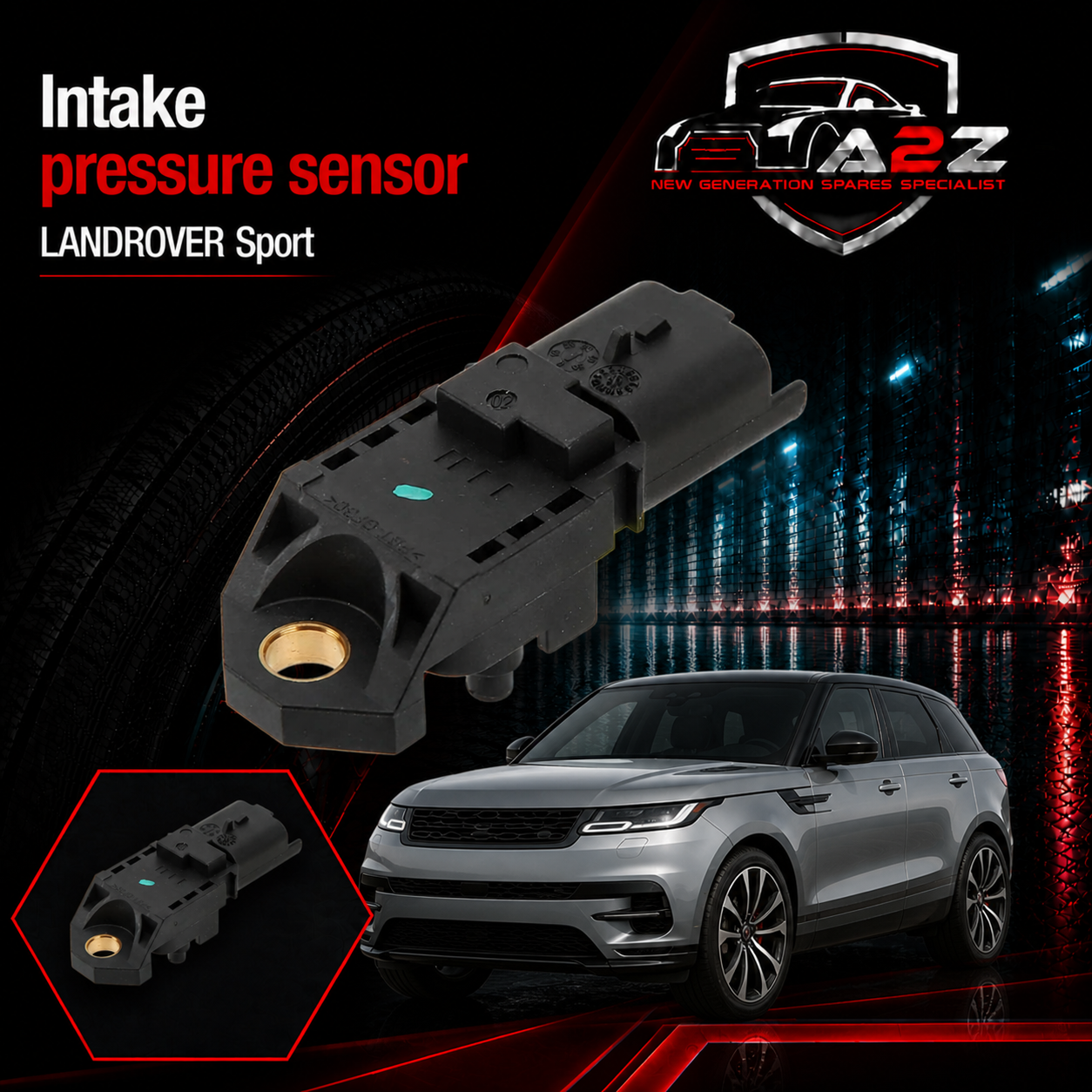 Intake pressure sensor LR008881 Compatible With LANDROVER Sport